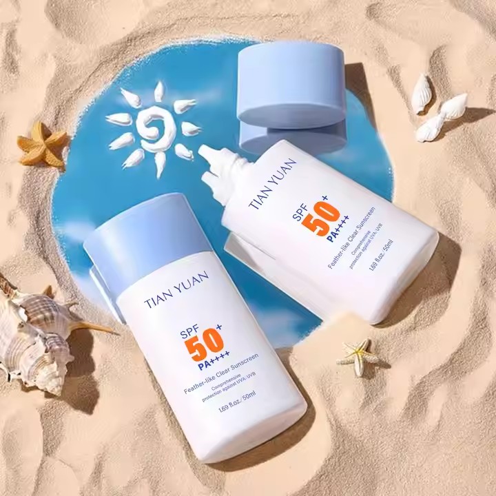 Feather-Like Clear Beauty & Personal Care Sunscreen