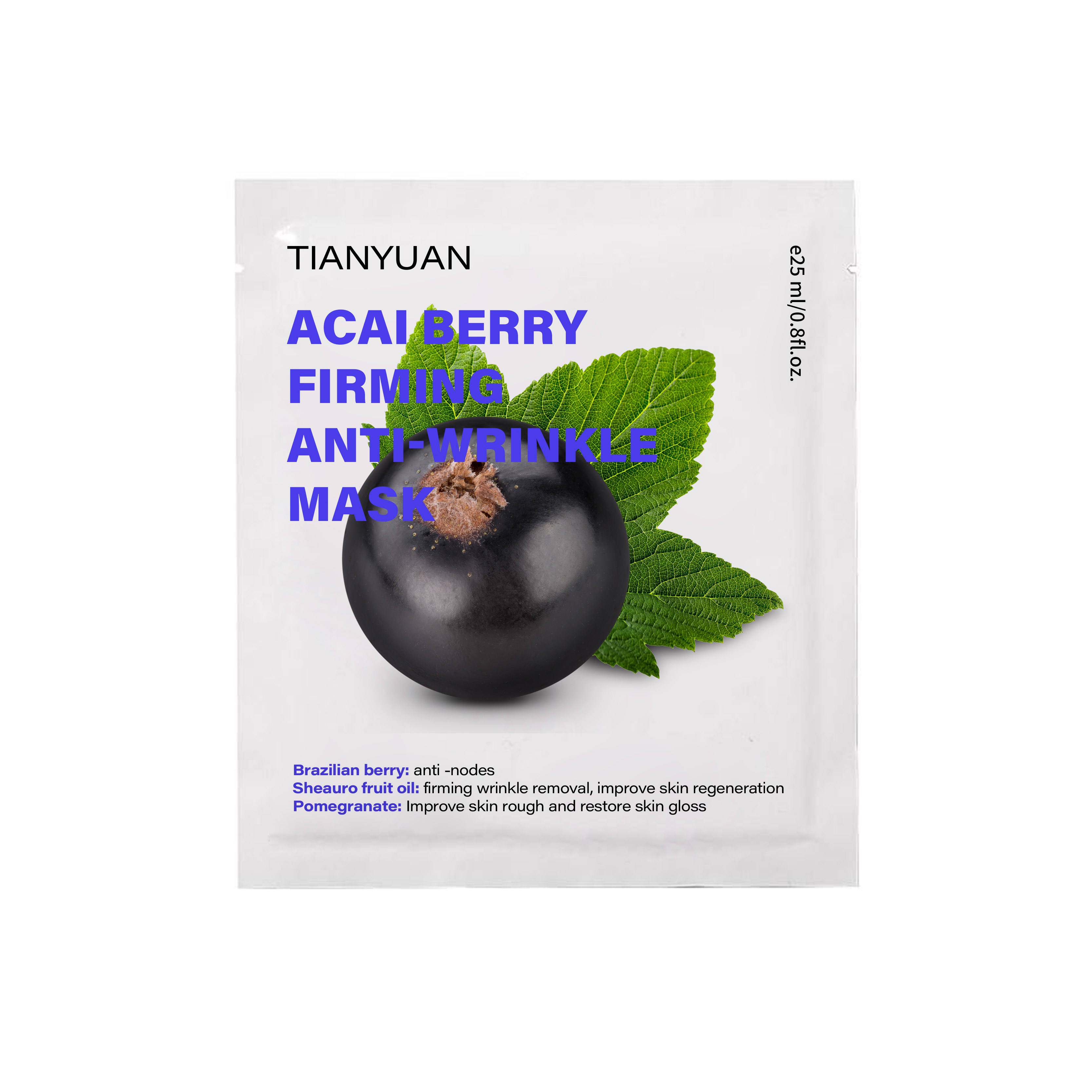 Acai Berry Firming & Anti-Wrinkle Beauty Mask Personal Care Product