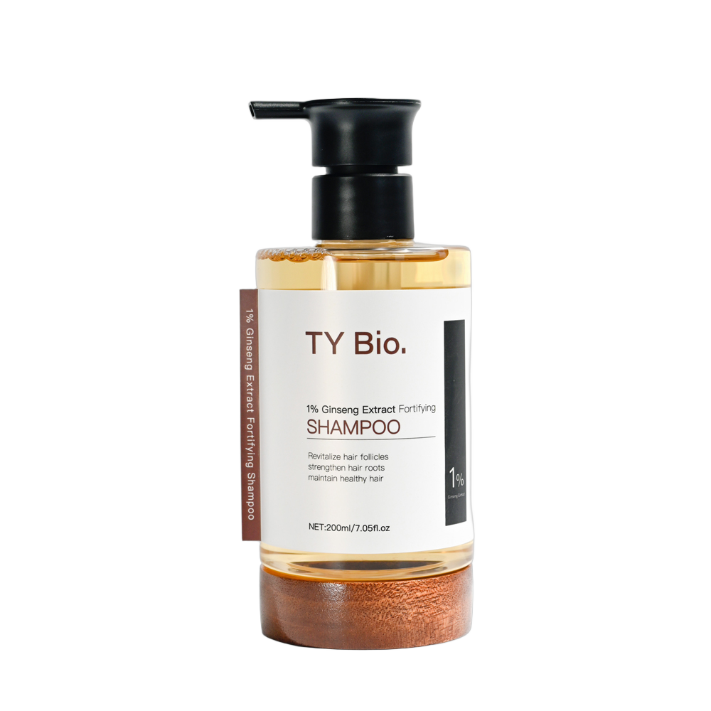 ODM Ginseng Herbal Shampoo Biotin Sulfate-Free Organic Natural Plant Hair Growth Shampoo OEM Hair Strengthening Shampoo