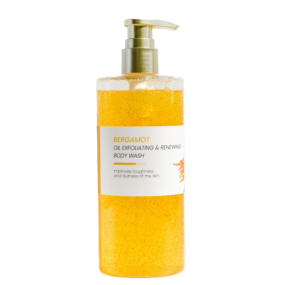 OEM Bergamot Exfoliating Bath Body Scrub Shower Gel Cleansing Moisturizing Milk Exfoliating Scrub ODM Shower Gel
